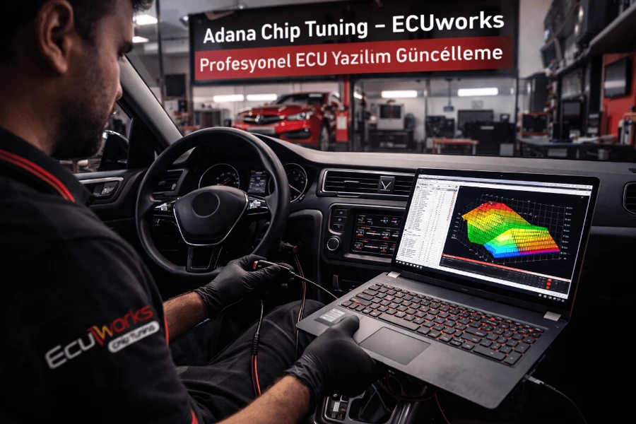 Adana chip tuning – ECU yazılımının OBD üzerinden okunup yeniden yazılması